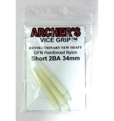 Archers Vice Grip Nylon Shafts - Natural - Short 34 mm - FutureDart