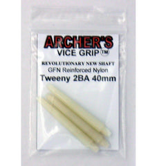 Archers Vice Grip Nylon Shafts - Natural - Tweenie 40 mm - FutureDart