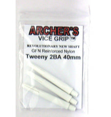 Archers Vice Grip Nylon Shafts - Weiß - Tweenie 40 mm - FutureDart