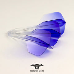 Condor AXE Gradation Small Shape Flight Stems Shafts - Clear Blue - S= 21.5mm - FutureDart