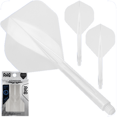 Condor AXE Revivale Standard Shape Flight Stems Shafts - Clear - S= 21.5mm - FutureDart