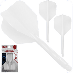 Condor AXE Revivale Standard Shape Flight Stems Shafts - White - S= 21.5mm - FutureDart