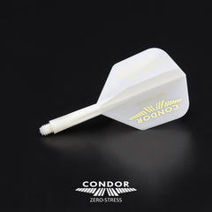Condor Zero Stress White Gold Logo Small Shape Flight Stems Shafts