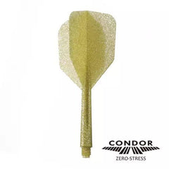 Condor Zero Stress Glitter Small Flight Stems Shafts - Gold - S= 21.5mm - FutureDart