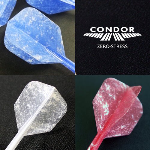 Condor Zero Stress Marble Small Shape Flight Stems Shafts - Blue - S= 21.5mm - FutureDart