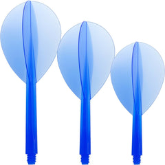 Condor Zero Stress Pear Shape Flight Stems Shafts - Blue - S 21.5 mm - FutureDart