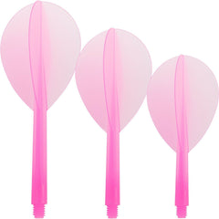 Condor Zero Stress Pear Shape Flight Stems Shafts - Pink - S 21.5 mm - FutureDart