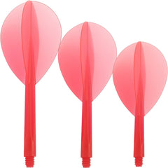 Condor Zero Stress Pear Shape Flight Stems Shafts - Red - S 21.5 mm - FutureDart