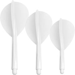Condor Zero Stress Pear Shape Flight Stems Shafts - Wihte - S 21.5 mm - FutureDart