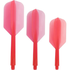 Condor Zero Stress Slim Shape Flight Stems Shafts - Red - S 21.5 mm - FutureDart