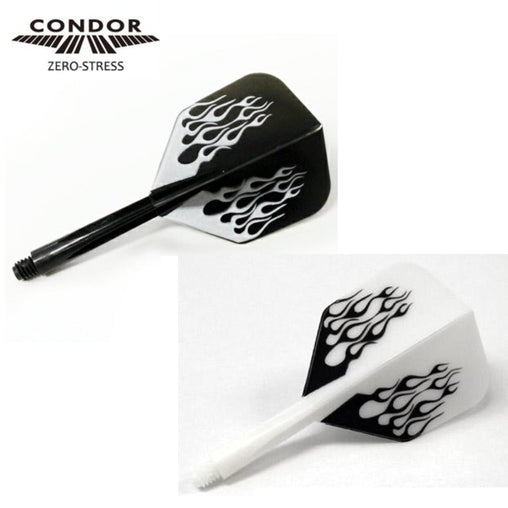 Condor Zero Stress Small Fire Flight Stems Shafts - S=21.5mm - Black - FutureDart