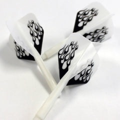 Condor Zero Stress Small Fire Flight Stems Shafts - S=21.5mm - White - FutureDart