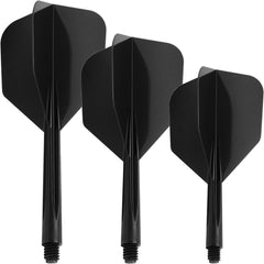 Condor Zero Stress Small Shape Flight Stems Shafts - Black - S 21.5 mm - FutureDart
