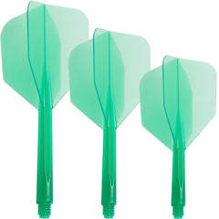 Condor Zero Stress Small Shape Flight Stems Shafts - Green - S 21.5 mm - FutureDart