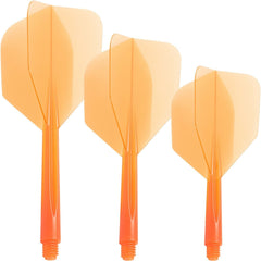 Condor Zero Stress Small Shape Flight Stems Shafts - Orange - S 21.5 mm - FutureDart
