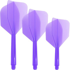 Condor Zero Stress Small Shape Flight Stems Shafts - Purple - S 21.5 mm - FutureDart