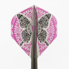 Condor Zero Stress Standard Butterfly Flight Stems Shafts - Clear Black - S= 21.5mm - FutureDart