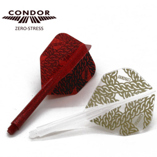 Condor Zero Stress Standard Chain Flight Stems Shafts - Red - S= 21.5mm - FutureDart