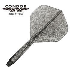 Condor Zero Stress Standard Glitter Flight Stems Shafts - Silver - S= 21.5mm - FutureDart