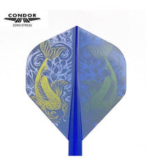 Condor Zero Stress Standard Lee Carp Flight Stems Shafts - blau/gold - S= 21.5mm - FutureDart
