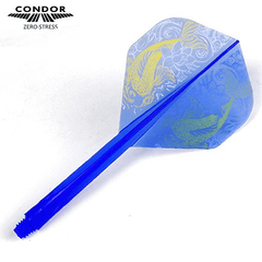Condor Zero Stress Standard Lee Carp Flight Stems Shafts - blau/weis - S= 21.5mm - FutureDart