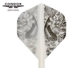 Condor Zero Stress Standard Lee Carp Flight Stems Shafts - schwarz/weis - S= 21.5mm - FutureDart