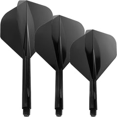 Condor Zero Stress Standard Shape Flight Stems Shafts - Black - S 21.5 mm - FutureDart
