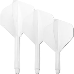 Condor Zero Stress Standard Shape Flight Stems Shafts - Clear Transparent - S 21.5 mm - FutureDart