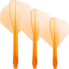 Condor Zero Stress Standard Shape Flight Stems Shafts - Orange - S 21.5 mm - FutureDart