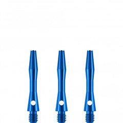Dart Alushafts Dartschaft Schäfte - 9 Farben, 6 Längen - Blau - ExShort 29 mm - FutureDart
