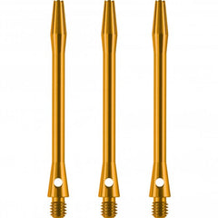 Dart Alushafts Dartschaft Schäfte - 9 Farben, 6 Längen - Gold - Long 53 mm - FutureDart