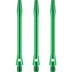 Dart Alushafts Dartschaft Schäfte - 9 Farben, 6 Längen - Grün - Long 53 mm - FutureDart