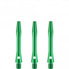 Dart Alushafts Dartschaft Schäfte - 9 Farben, 6 Längen - Grün - Short 35mm - FutureDart