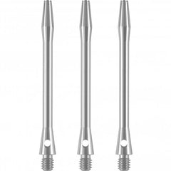 Dart Alushafts Dartschaft Schäfte - 9 Farben, 6 Längen - Silber - Long 53 mm - FutureDart