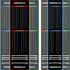 Designa Carpet - Mat Checkout Teppich Dartteppich Dartmatte in 2 Größen und 3 Farben - Blue - 290cm x 60cm - FutureDart