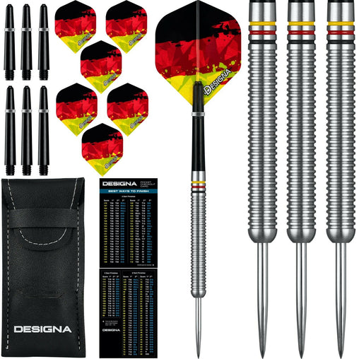 Designa Patriot - X Darts Germany Steeldarts 22g, 24g - 22g - FutureDart