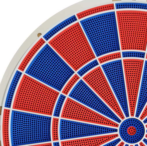 Triple segments for FutureDart DX dartboard pack of 10 (5x red and 5x blue)