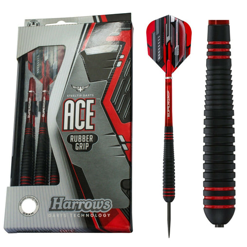 Harrows ACE Rubber Grip Steeldarts 20g, 22g, 24g, 26g - 20g - FutureDart