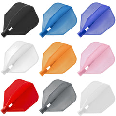 Harrows Clic System Flights Dartschaft Schäfte Shaft O - Ringe - Flights - Standard Flight - Black - FutureDart