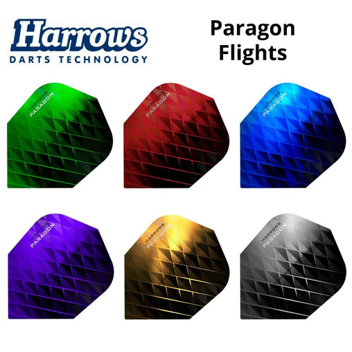 Harrows Paragon Flights - Green - FutureDart