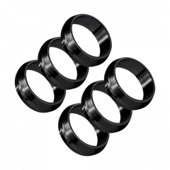 Harrows Pyramid Shaftringe silber - schwarz - Schwarz - FutureDart