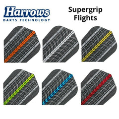 Harrows Supergrip Flights - Orange - FutureDart