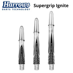 Harrows Supergrip Ignite Shafts - Clear - Short 33 mm - FutureDart