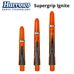 Harrows Supergrip Ignite Shafts - Orange - Short 33 mm - FutureDart