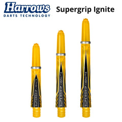 Harrows Supergrip Ignite Shafts - Yellow - Short 33 mm - FutureDart