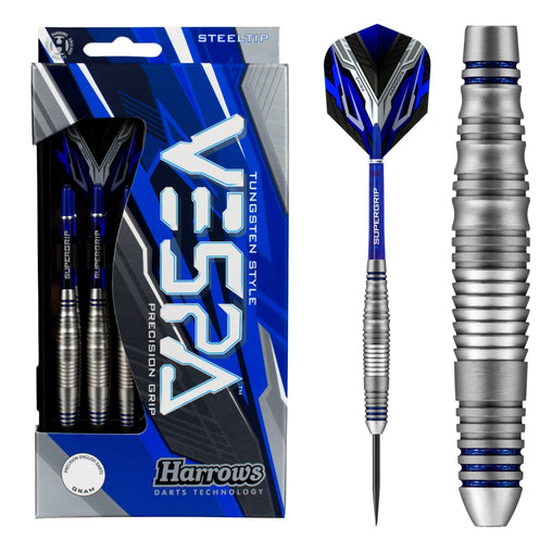 Harrows Vespa Braas Steeldarts 21g, 22g, 23g, 24g + Ersatzflights - 21g - FutureDart