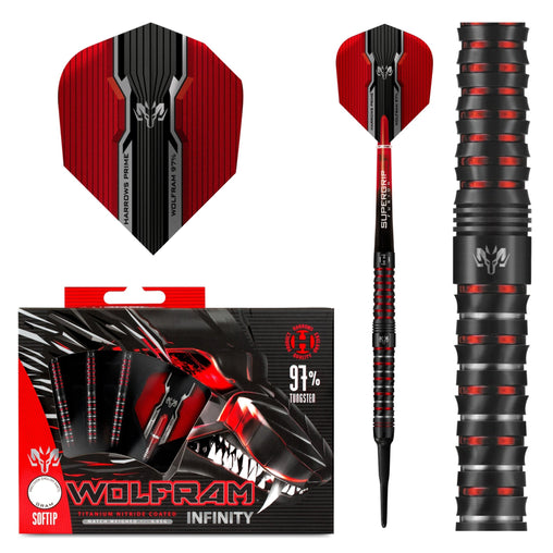 Harrows Wolfram Infinity 97% Tungsten Softdarts 18g, 20g - 18g - FutureDart