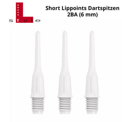 L - Style Short Lippoints 2BA Spitzen (50er Pack) - Weiß - FutureDart