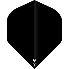 McCoy Power Max Dart Flights - 150 Micron - No2 - Std - Solid - Black - FutureDart
