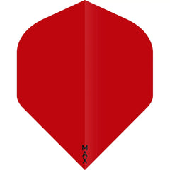 McCoy Power Max Dart Flights - 150 Micron - No2 - Std - Solid - Red - FutureDart
